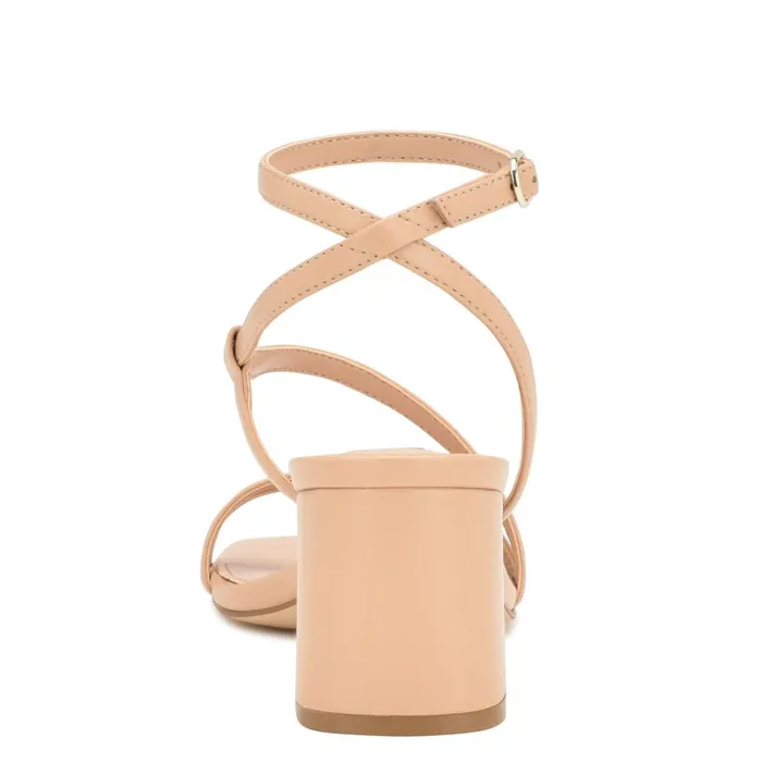 Georga Block Heel Sandals Warm Blush Women Nine West Heeled