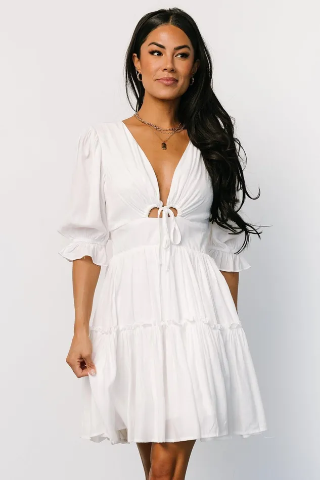 Gisela Short Dress Off White Women Baltic Born Bridal Gisela Short Dress Off White Women Baltic Born Bridal