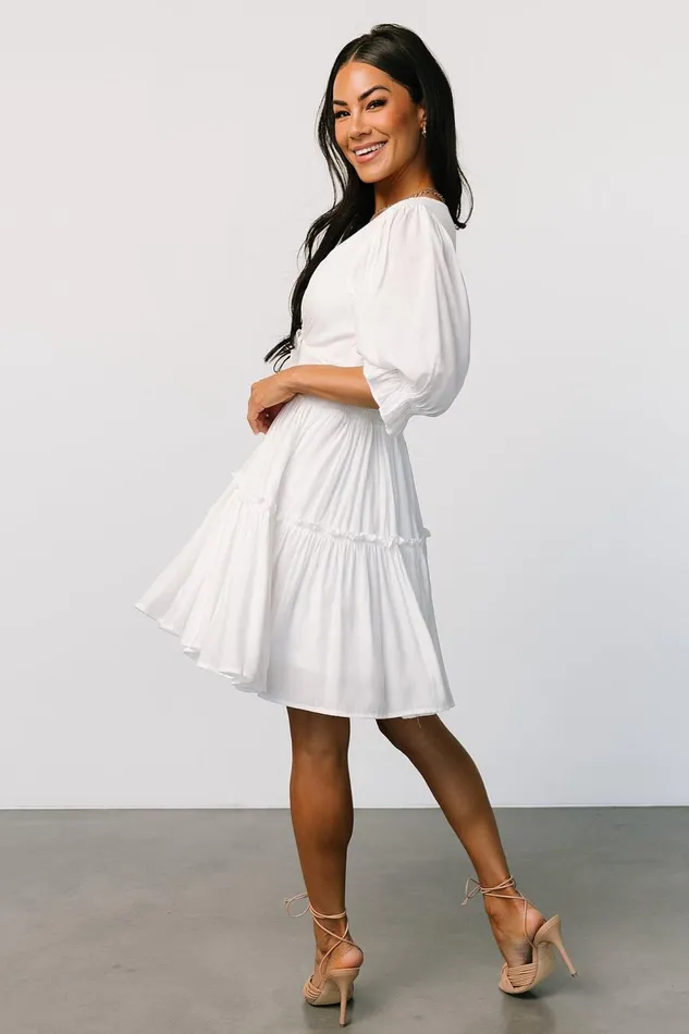 Gisela Short Dress Off White Women Baltic Born Bridal Gisela Short Dress Off White Women Baltic Born Bridal