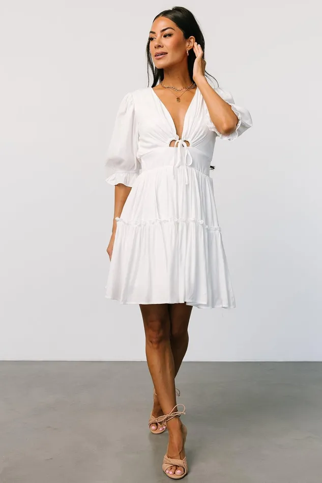 Gisela Short Dress Off White Women Baltic Born Bridal Gisela Short Dress Off White Women Baltic Born Bridal