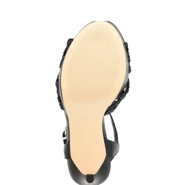 Grecia Platform Sandals Black Women Nine West Dress