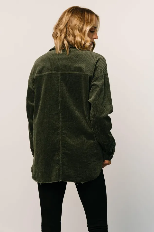 Greeley Corduroy Jacket Deep Green Women Baltic Born Outerwear