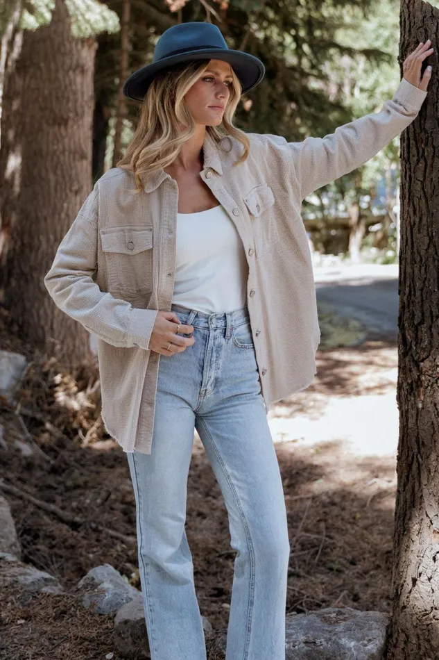 Greeley Corduroy Jacket Sand Women Baltic Born Outerwear