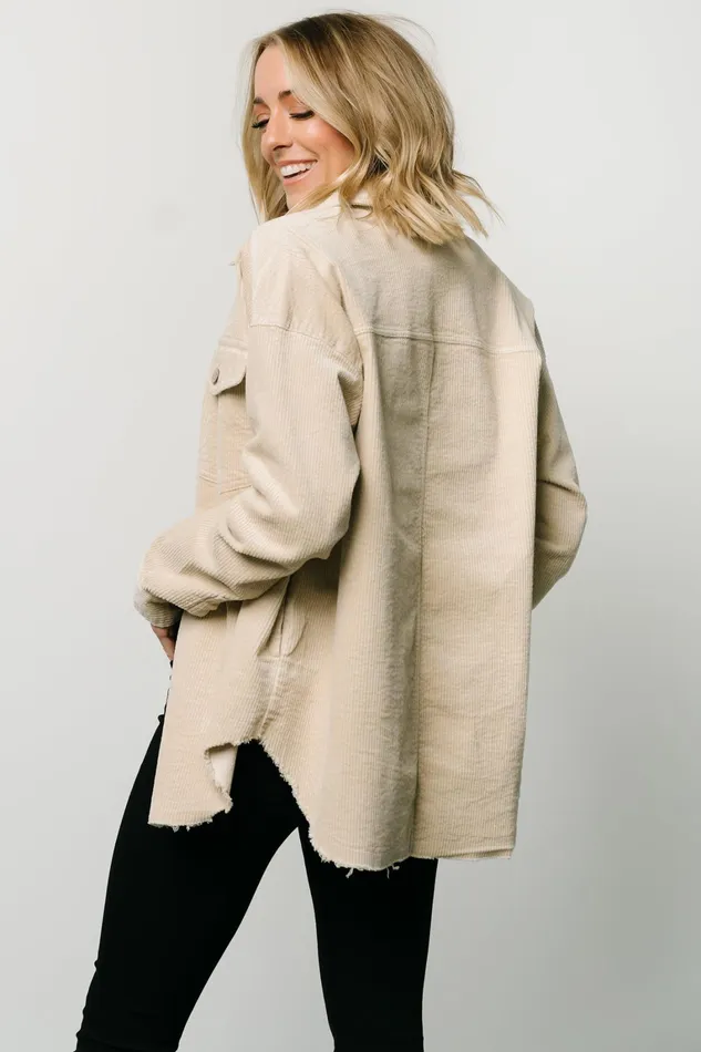 Greeley Corduroy Jacket Sand Women Baltic Born Outerwear Greeley Corduroy Jacket Sand Women Baltic Born Outerwear