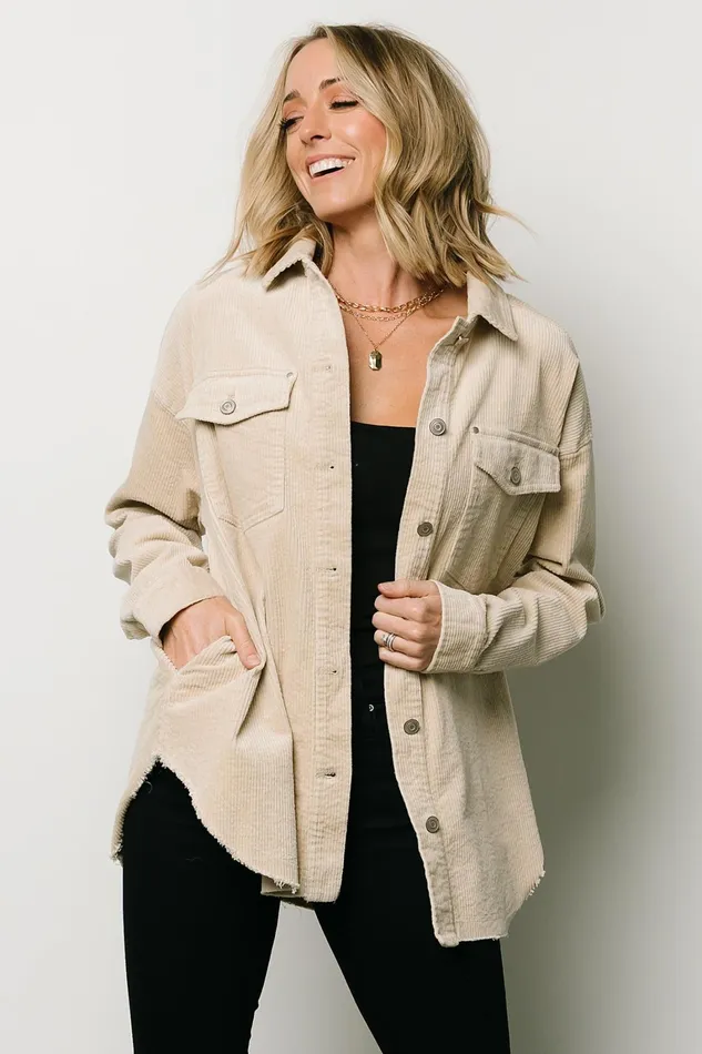 Greeley Corduroy Jacket Sand Women Baltic Born Outerwear Greeley Corduroy Jacket Sand Women Baltic Born Outerwear