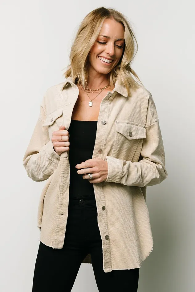 Greeley Corduroy Jacket Sand Women Baltic Born Outerwear Greeley Corduroy Jacket Sand Women Baltic Born Outerwear