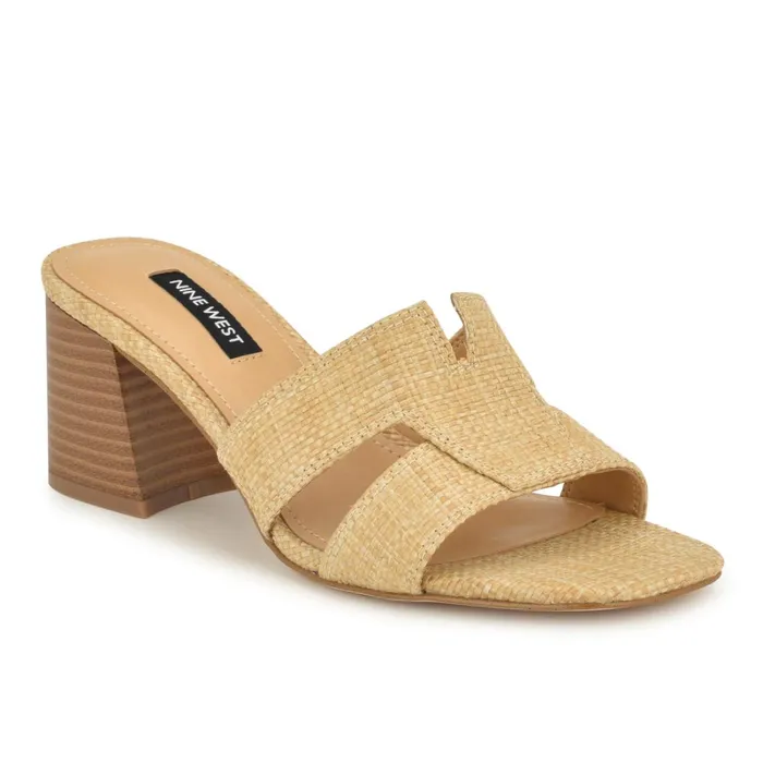 Griselda Block Heel Sandals Light Natural Raffia Women Nine West Low Heel Griselda Block Heel Sandals Light Natural Raffia Women Nine West Low Heel