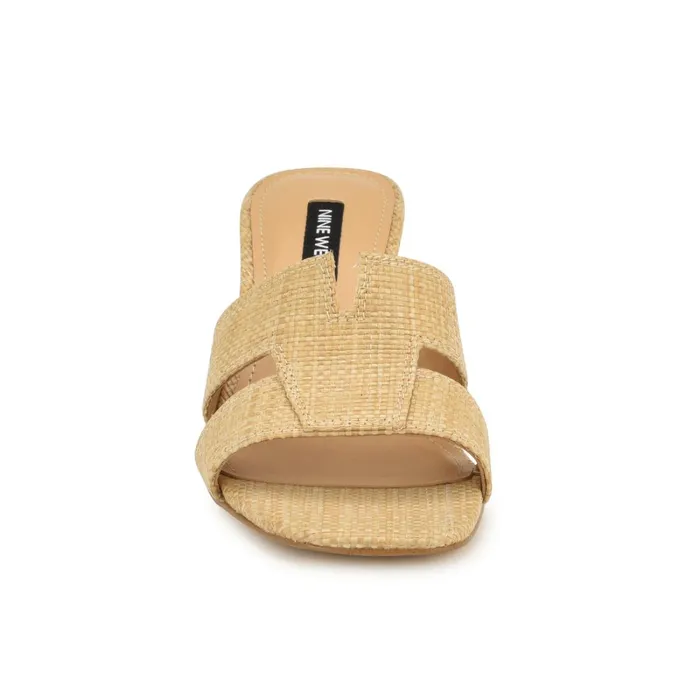 Griselda Block Heel Sandals Light Natural Raffia Women Nine West Low Heel Griselda Block Heel Sandals Light Natural Raffia Women Nine West Low Heel