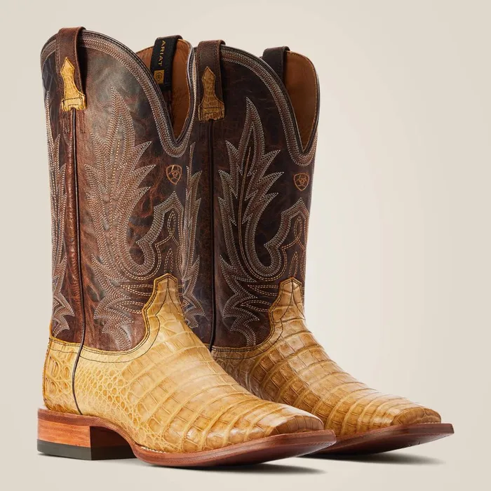 Gunslinger Cowboy Boot Honeycomb Caiman Belly Men Ariat Western Boots