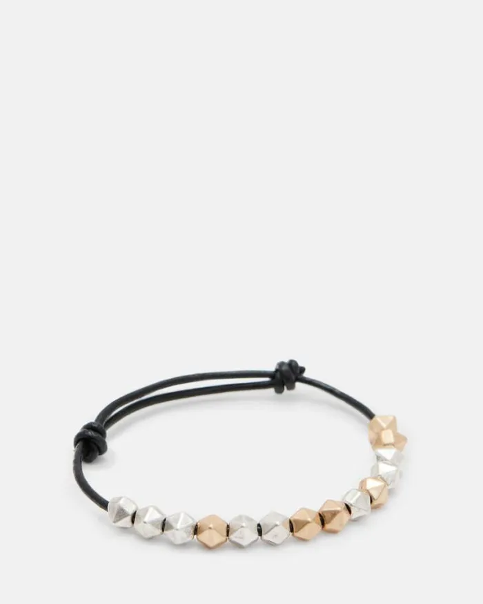 Hallie Two Tone Beaded Bangle Bracelet Wrm Braswrm Slver Women AllSaints Jewelry