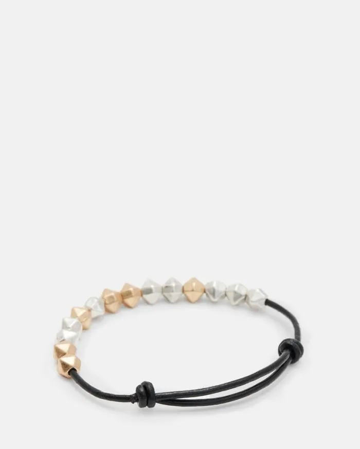 Hallie Two Tone Beaded Bangle Bracelet Wrm Braswrm Slver Women AllSaints Jewelry