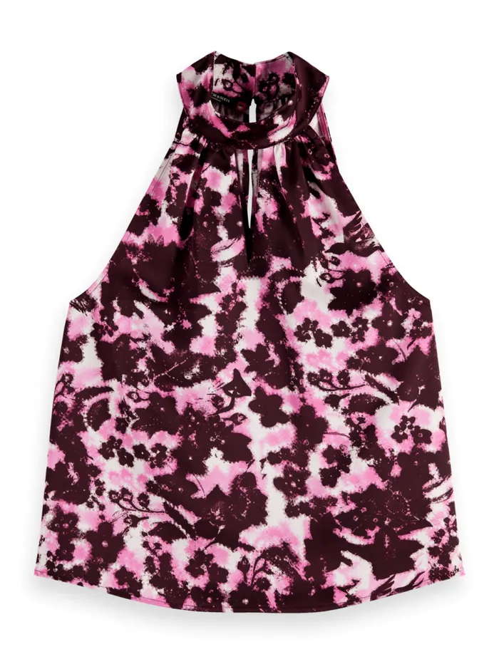 HALTER TOP WITH BOW DETAIL Cypress Green Women Scotch and Soda Tops and TShirts HALTER TOP WITH BOW DETAIL Cypress Green Women Scotch and Soda Tops and TShirts