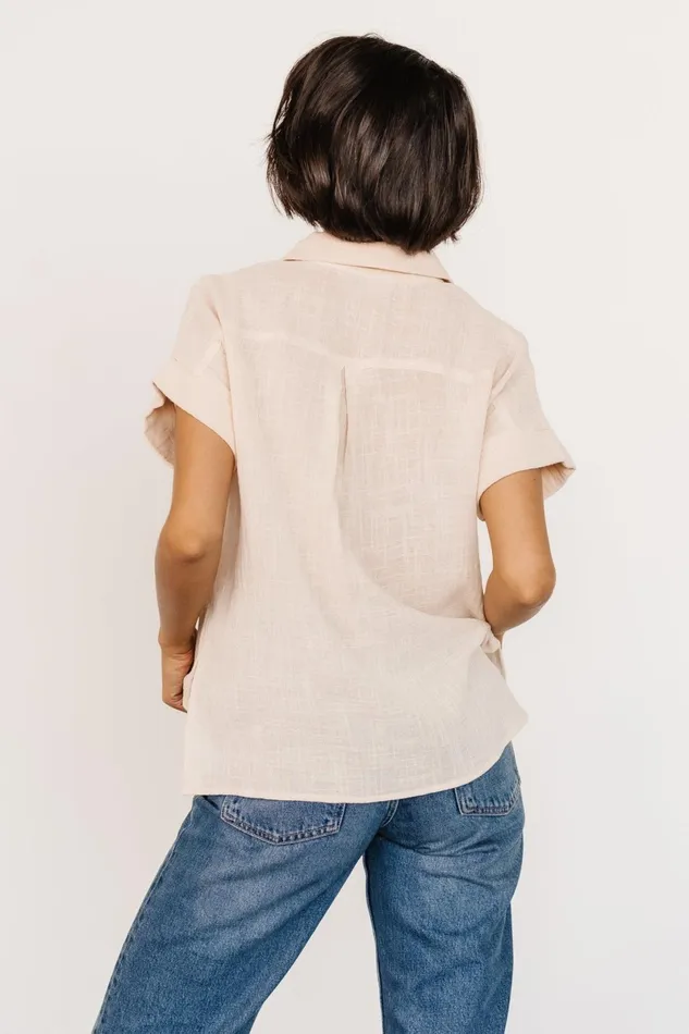 Hammond Short Sleeve Top Natural Women Baltic Born Blouses Shirts Hammond Short Sleeve Top Natural Women Baltic Born Blouses Shirts
