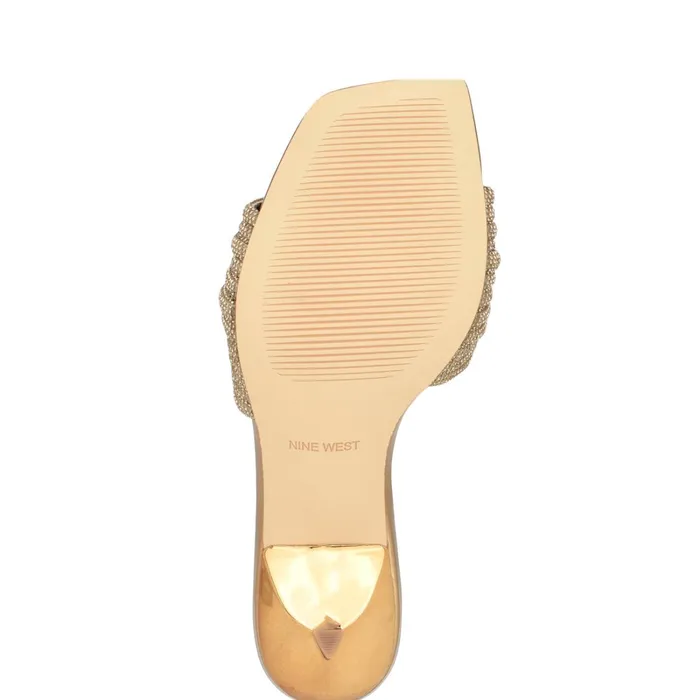Harbor Heeled Slide Sandals Platino Women Nine West Sandals