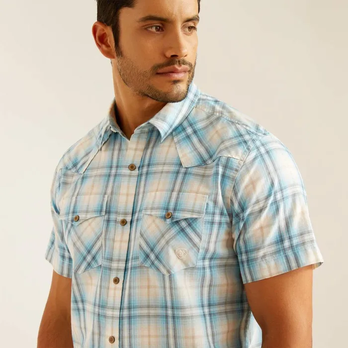 Harold Retro Fit Shirt Egret Men Ariat Button Down Shirts Harold Retro Fit Shirt Egret Men Ariat Button Down Shirts
