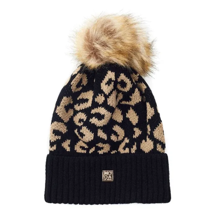 Hats Women Moda In Pelle Cleohat Black Textile