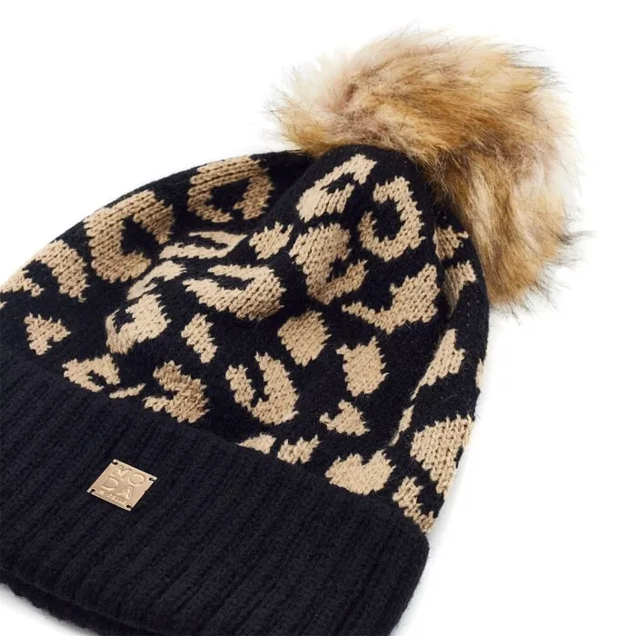Hats Women Moda In Pelle Cleohat Black Textile