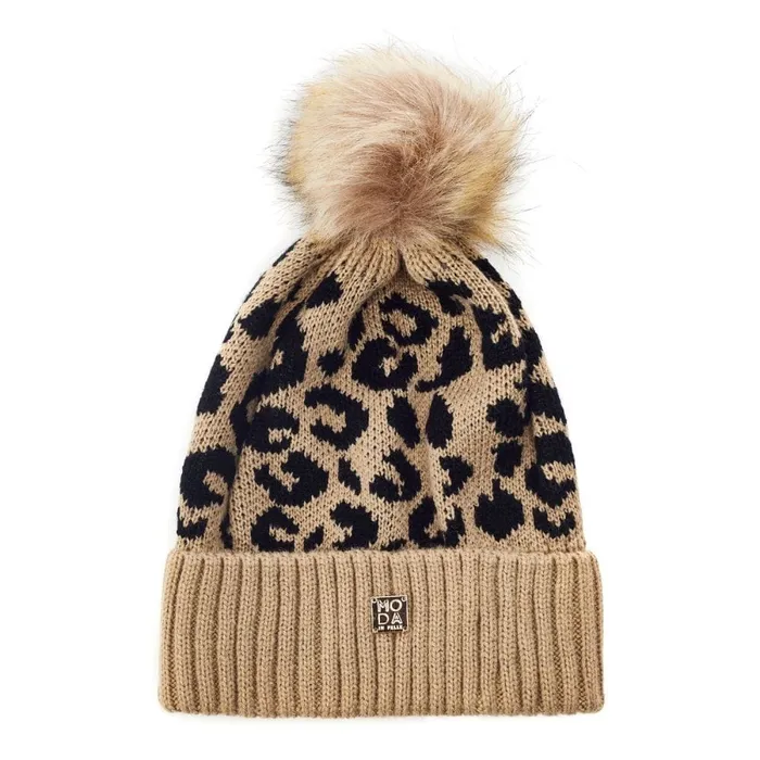 Hats Women Moda In Pelle Cleohat Camel Textile