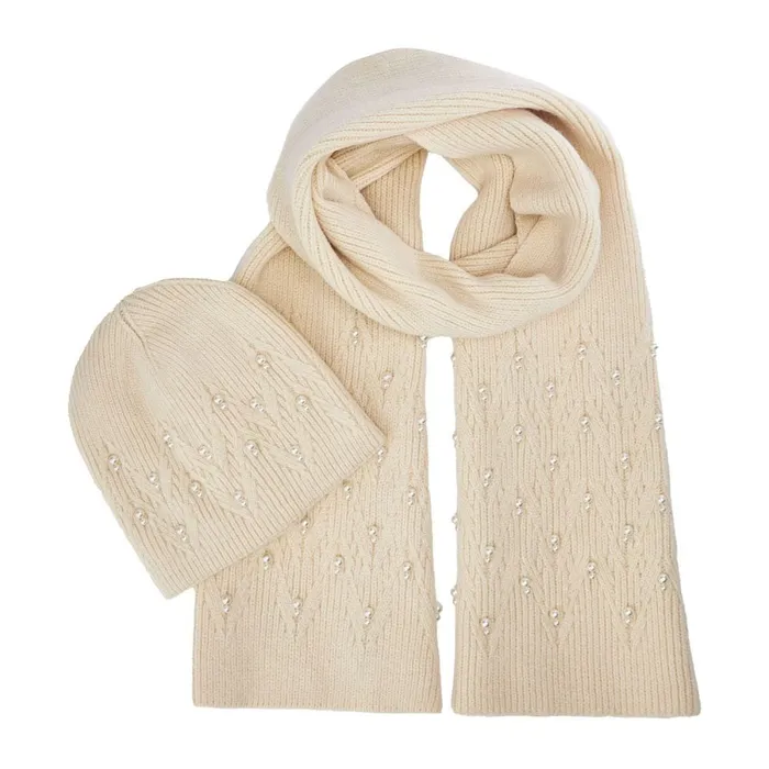 Hats Women Moda In Pelle Promysegiftset Cream Textile