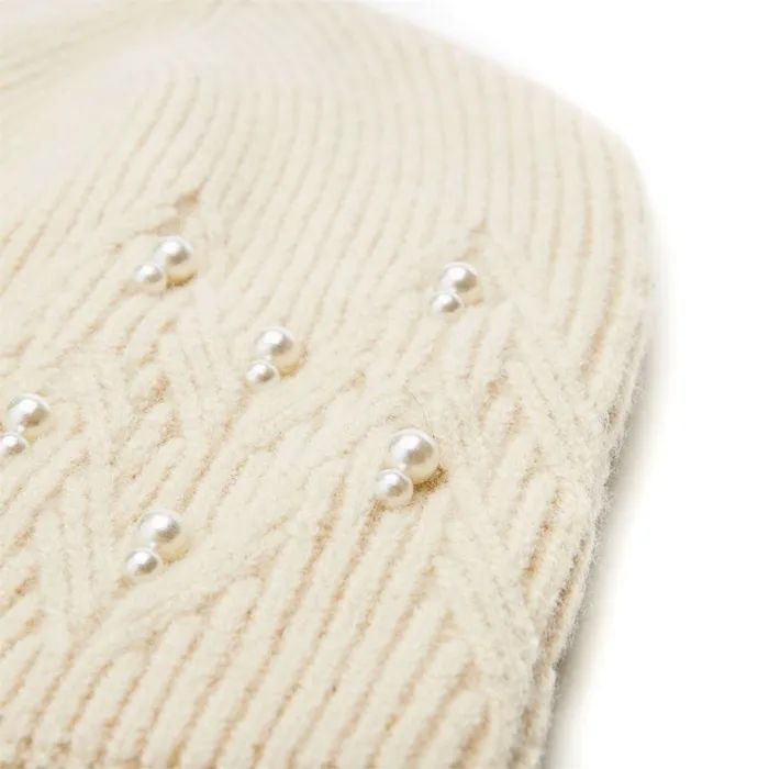 Hats Women Moda In Pelle Promysegiftset Cream Textile