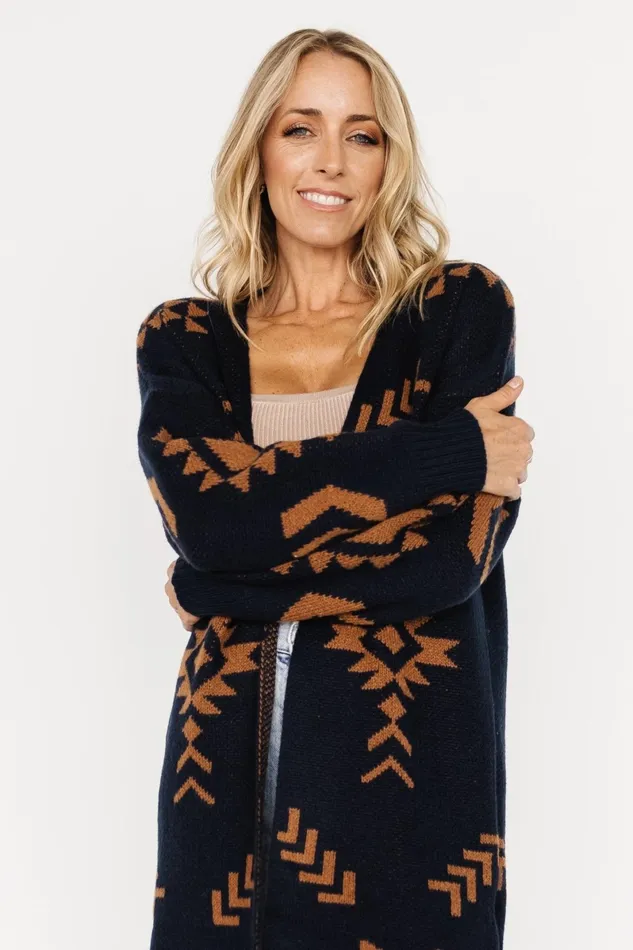 Hays Oversized Cardigan Navy Camel Women Baltic Born Cardigans Hays Oversized Cardigan Navy Camel Women Baltic Born Cardigans