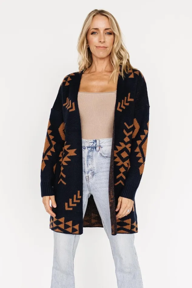 Hays Oversized Cardigan Navy Camel Women Baltic Born Cardigans Hays Oversized Cardigan Navy Camel Women Baltic Born Cardigans