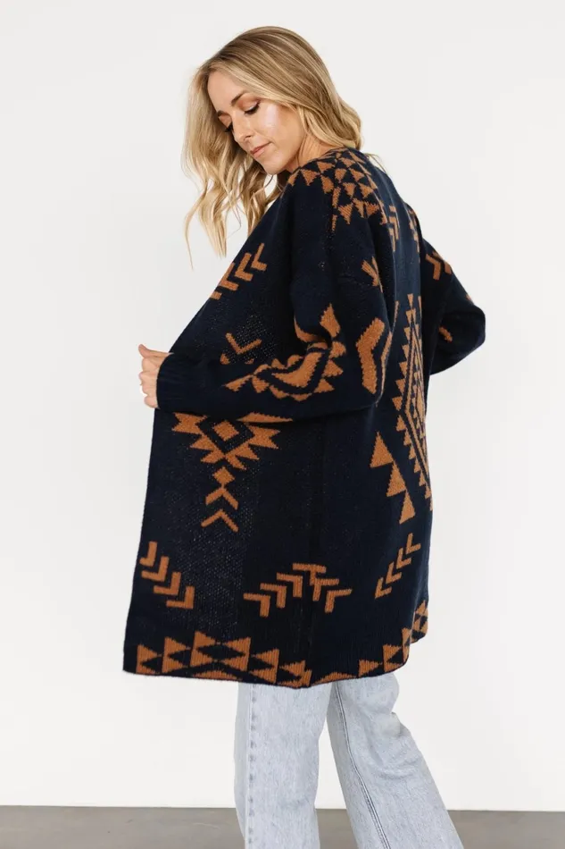Hays Oversized Cardigan Navy Camel Women Baltic Born Cardigans Hays Oversized Cardigan Navy Camel Women Baltic Born Cardigans