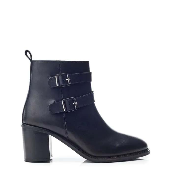 Heeled And Wedge Boots Women Moda In Pelle Bsoleful BAstoria Black Leather