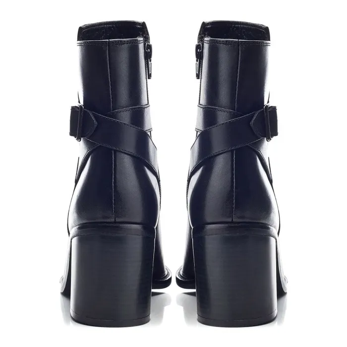 Heeled And Wedge Boots Women Moda In Pelle Bsoleful BJasmine Black Leather
