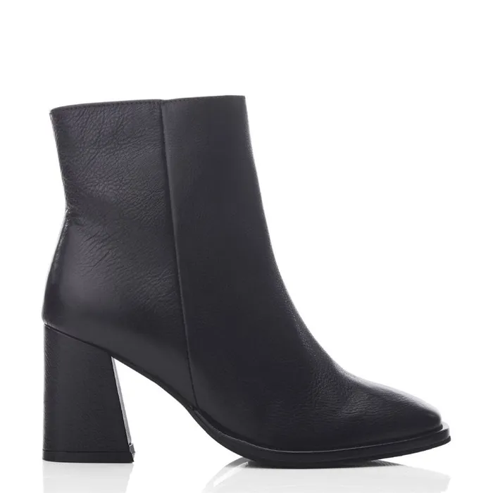 Heeled And Wedge Boots Women Moda In Pelle Kalinda Black Leather