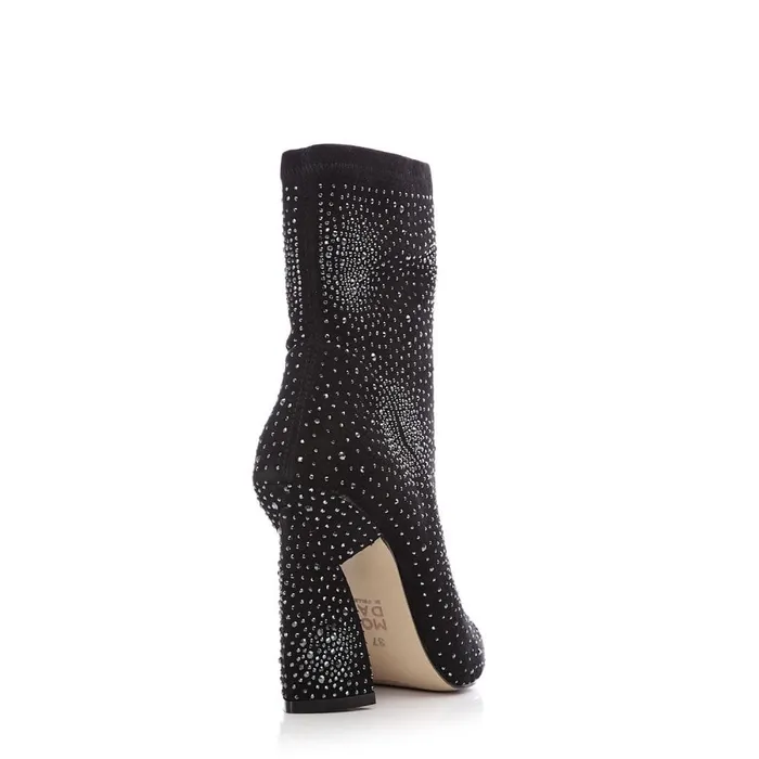 Heeled And Wedge Boots Women Moda In Pelle Kora Black Suede