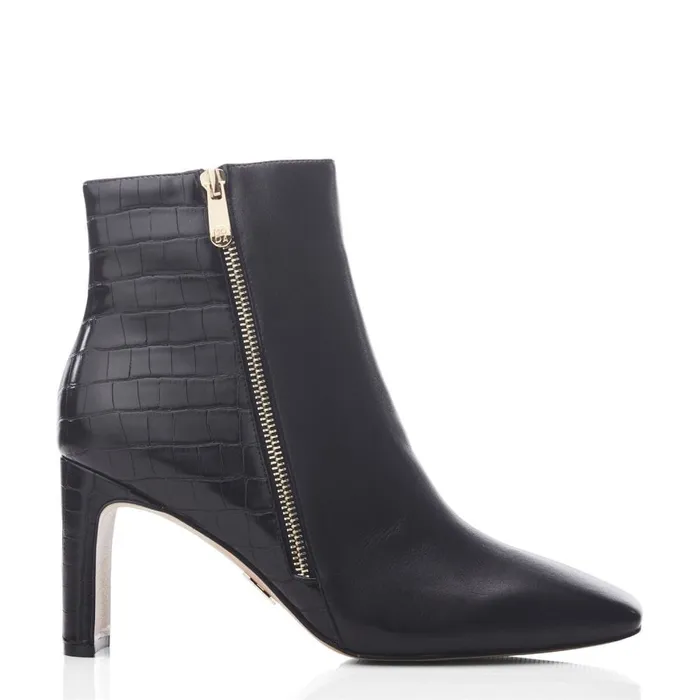 Heeled And Wedge Boots Women Moda In Pelle Kyrye Black Leather