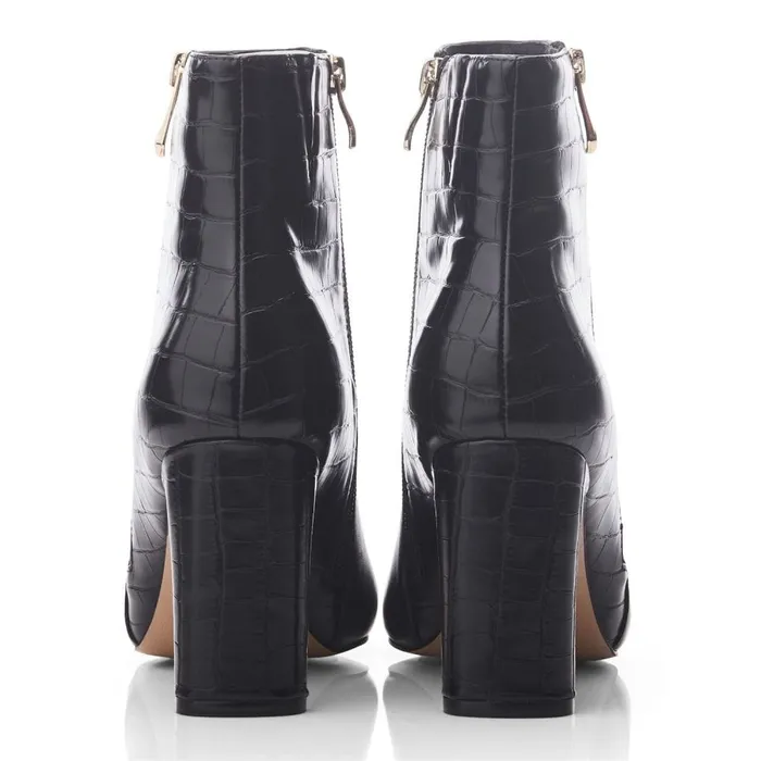Heeled And Wedge Boots Women Moda In Pelle Kyrye Black Leather