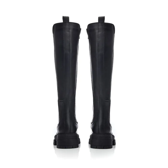 Heeled And Wedge Boots Women Moda In Pelle Linnea Black Leather