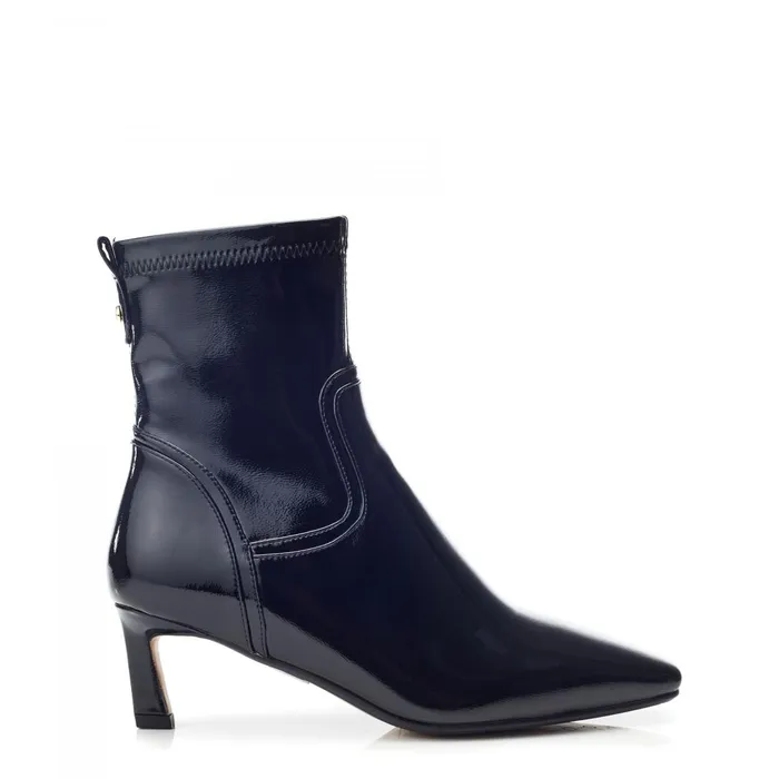 Heeled And Wedge Boots Women Moda In Pelle Petuniah Black Patent