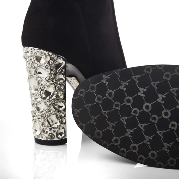Heeled And Wedge Boots Women Moda In Pelle Zamina Black Alcantara