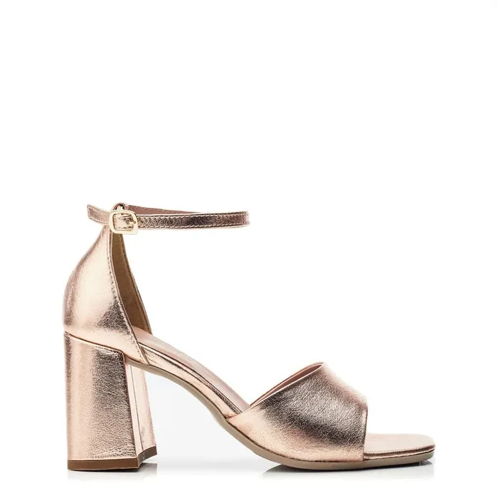 Heeled Sandals Women Moda In Pelle Bsoleful BMiranda Rose Gold Leather