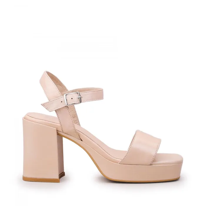 Heeled Sandals Women Moda In Pelle Marciana Off White Leather