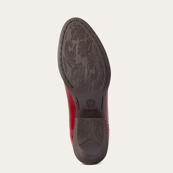 Heritage R Toe StretchFit Western Boot Rosy Red Women Ariat Western Boots