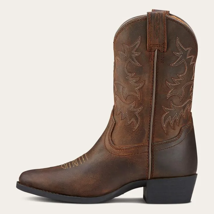 Heritage Western Boot Distressed Brown Kids Ariat Big Kids039 Footwear Heritage Western Boot Distressed Brown Kids Ariat Big Kids039 Footwear