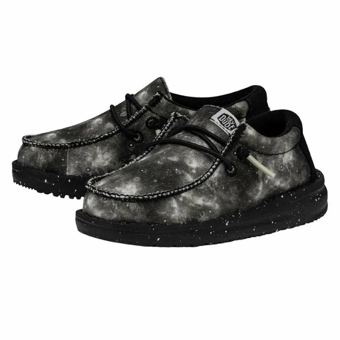 Hey Dude Little Kids Wally Toddler Galaxy Black Multi Glow 8211 Kids