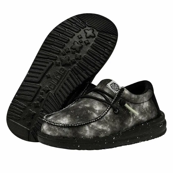 Hey Dude Little Kids Wally Toddler Galaxy Black Multi Glow 8211 Kids