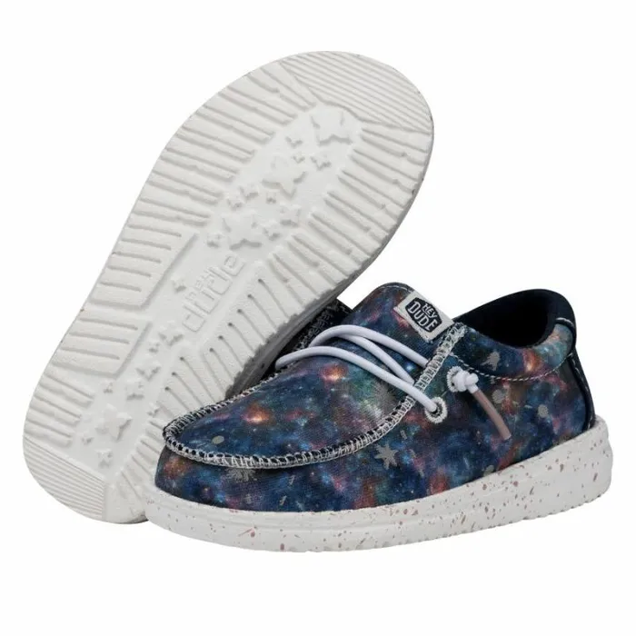 Hey Dude Little Kids Wally Toddler Galaxy Blue Multi Glow 8211 Kids Hey Dude Little Kids Wally Toddler Galaxy Blue Multi Glow 8211 Kids