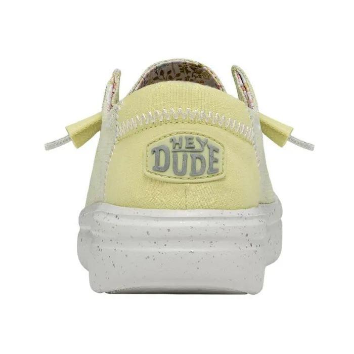 Hey Dude Platforms Wendy Rise Stretch Lemon 8211 Women Hey Dude Platforms Wendy Rise Stretch Lemon 8211 Women
