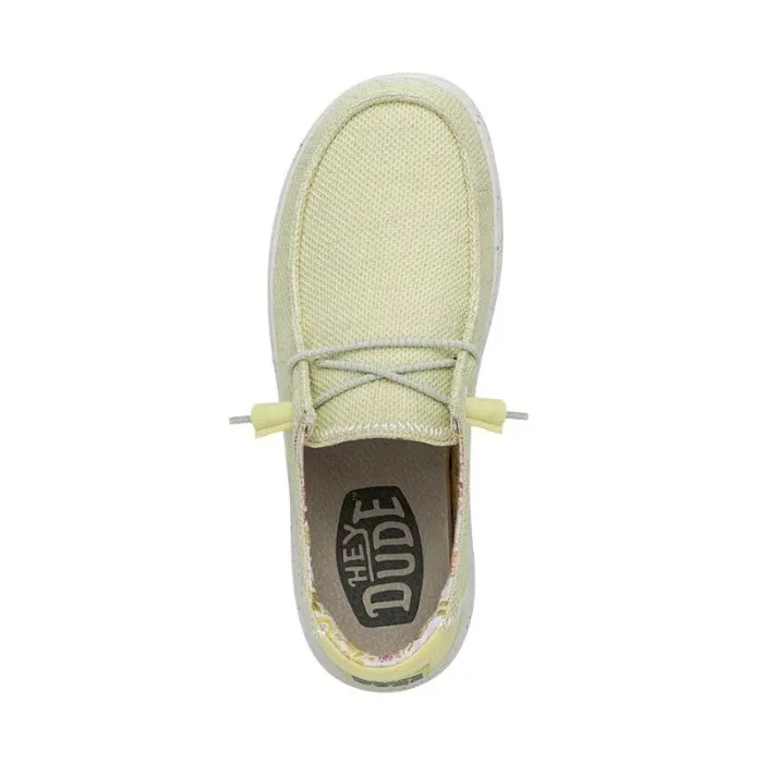 Hey Dude Platforms Wendy Rise Stretch Lemon 8211 Women Hey Dude Platforms Wendy Rise Stretch Lemon 8211 Women
