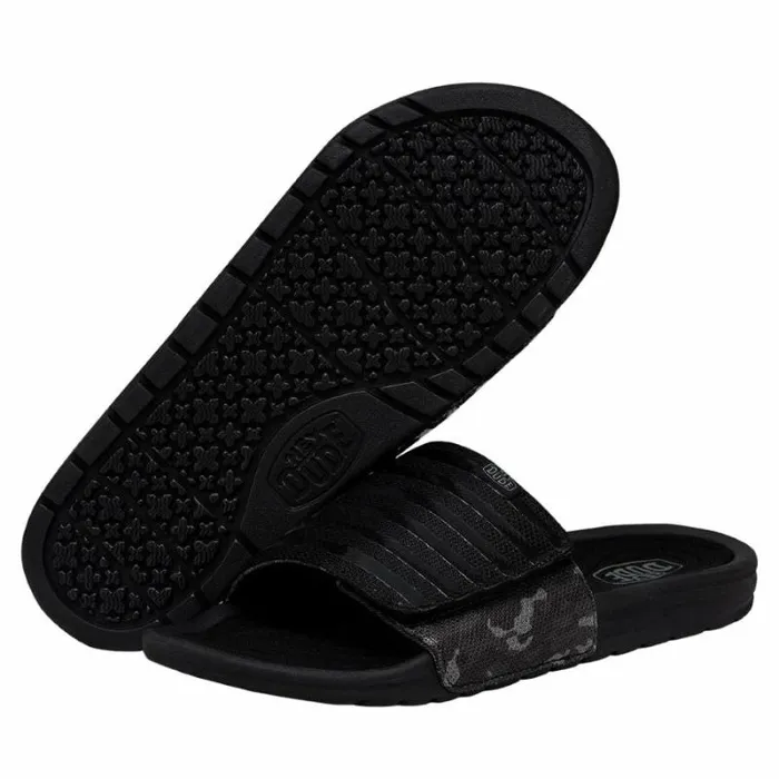 Hey Dude Sandals Phoenix Camo Total Black 8211 Men