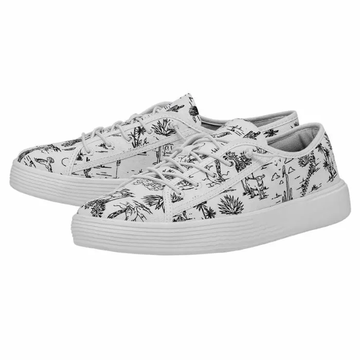 Hey Dude Sneakers Cody Desert White And Black 8211 Men Hey Dude Sneakers Cody Desert White And Black 8211 Men