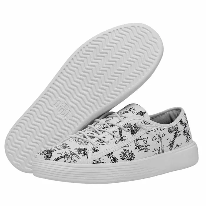 Hey Dude Sneakers Cody Desert White And Black 8211 Men Hey Dude Sneakers Cody Desert White And Black 8211 Men