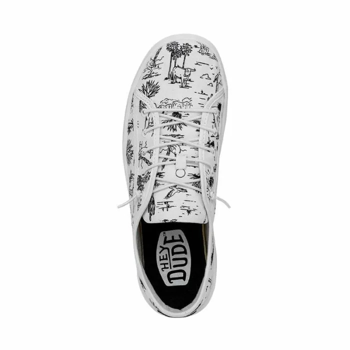 Hey Dude Sneakers Cody Desert White And Black 8211 Men Hey Dude Sneakers Cody Desert White And Black 8211 Men