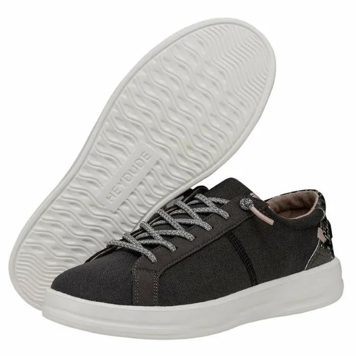 Hey Dude Sneakers Karina Jet Black 8211 Women Hey Dude Sneakers Karina Jet Black 8211 Women